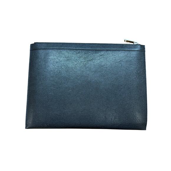 Saint Laurent NIB Studded Leather Portfolio in Black w/Box, Dustbag & COA - Picture 7 of 16